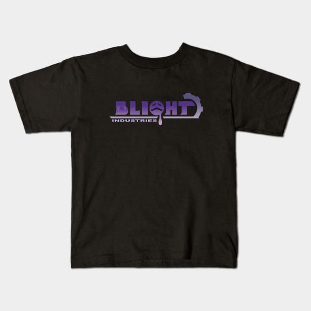 Blight Industries Text Logo Kids T-Shirt by RobotGhost